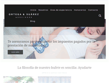 Tablet Screenshot of ortegaysuarez.com